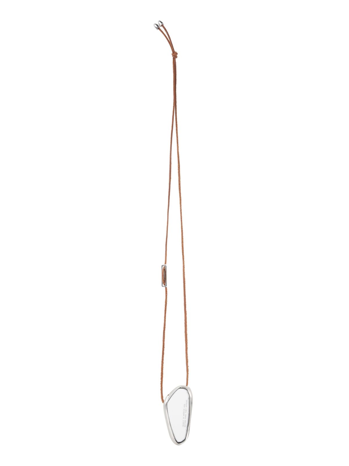 데뷔옹(DEBBYOUNG) LEATHER STRAP SIDE MIRROR  [SILVER]