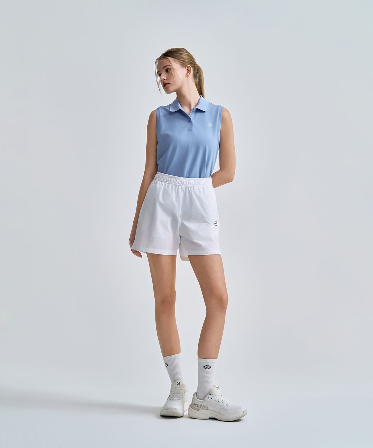 세르지오 타키니(SERGIO TACCHINI) W 에센셜 4인치 쇼츠 (White)