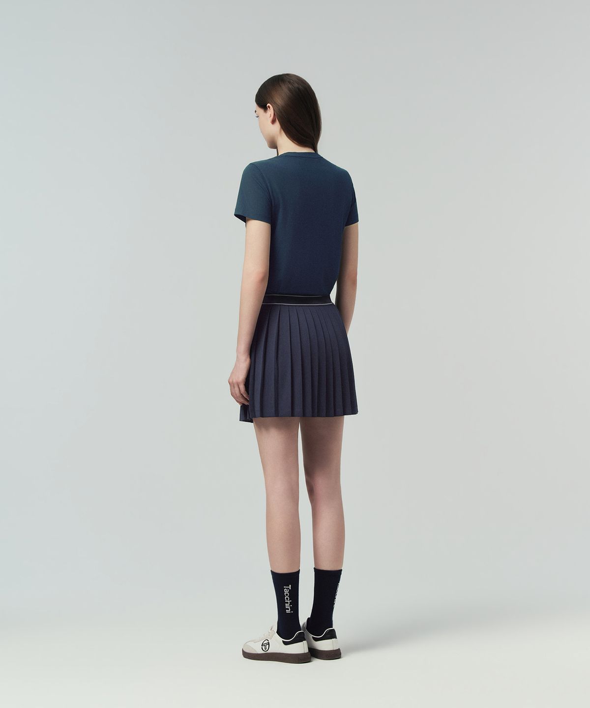 세르지오 타키니(SERGIO TACCHINI) W 레이프레쉬 피케 반팔 티셔츠 (Navy)