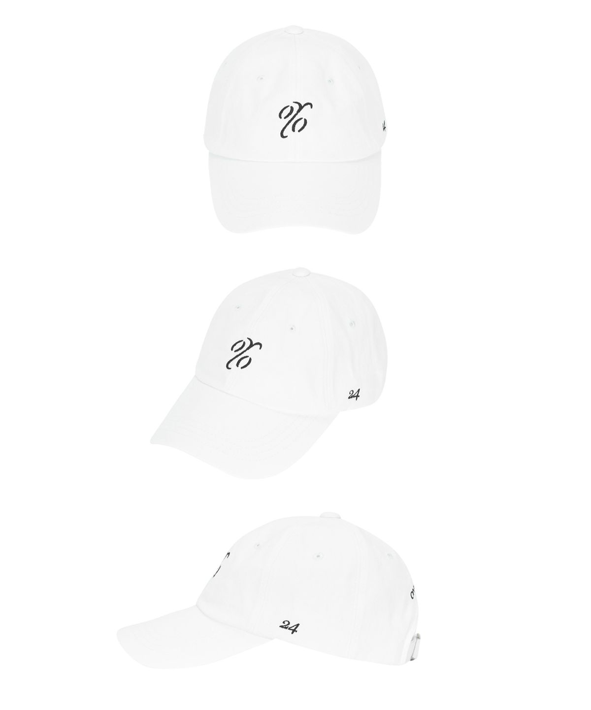 온유어오운(ONYOUROWN) SYMBOL LOGO BALL CAP ( WHITE BLACK)
