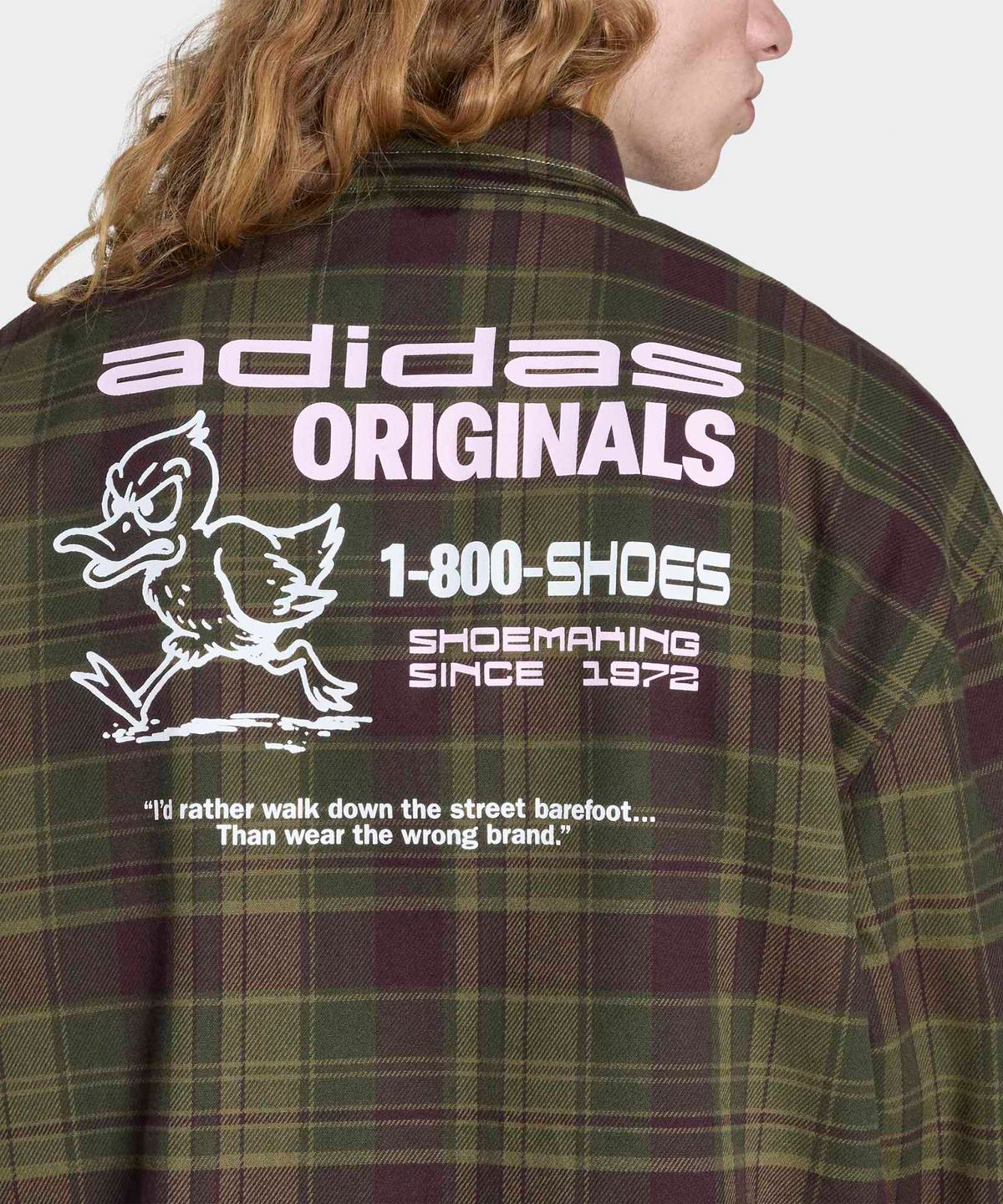 아디다스(ADIDAS) 플란넬 롱 슬리브 워크 셔츠 - 포커스올리브 / KG6451