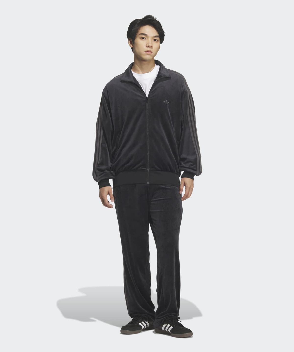아디다스(ADIDAS) 파이어버드 벨루어 트랙탑 - 블랙 / KQ5474