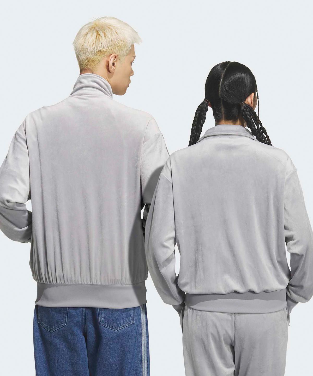 아디다스(ADIDAS) 파이어버드  벨루어 트랙탑 - 그레이 / KQ5476