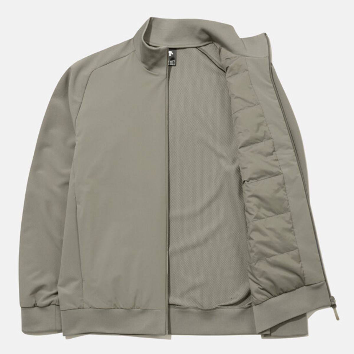 데상트(DESCENTE) 듀얼리스 플리스 신슐레이트 패딩 자켓 카키 SR121DPD12