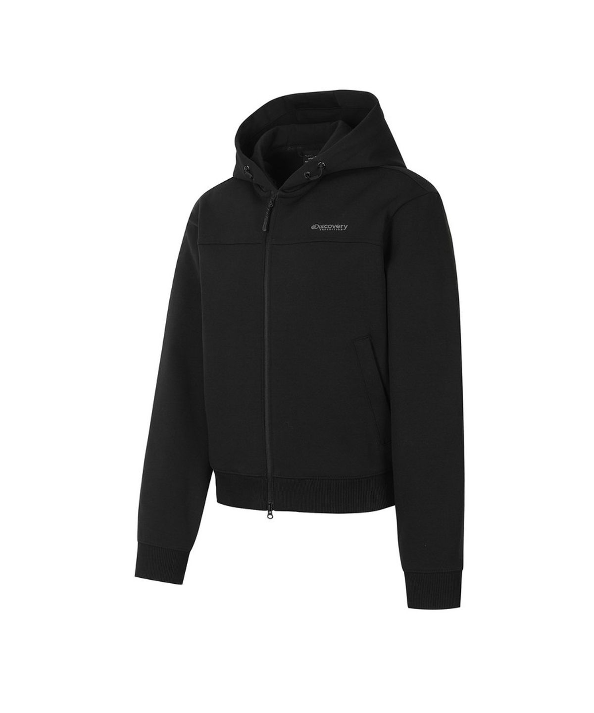 디스커버리 익스페디션(DISCOVERY EXPEDITION) 여성 테크 니트 트레이닝 후드 자켓 (BLACK)