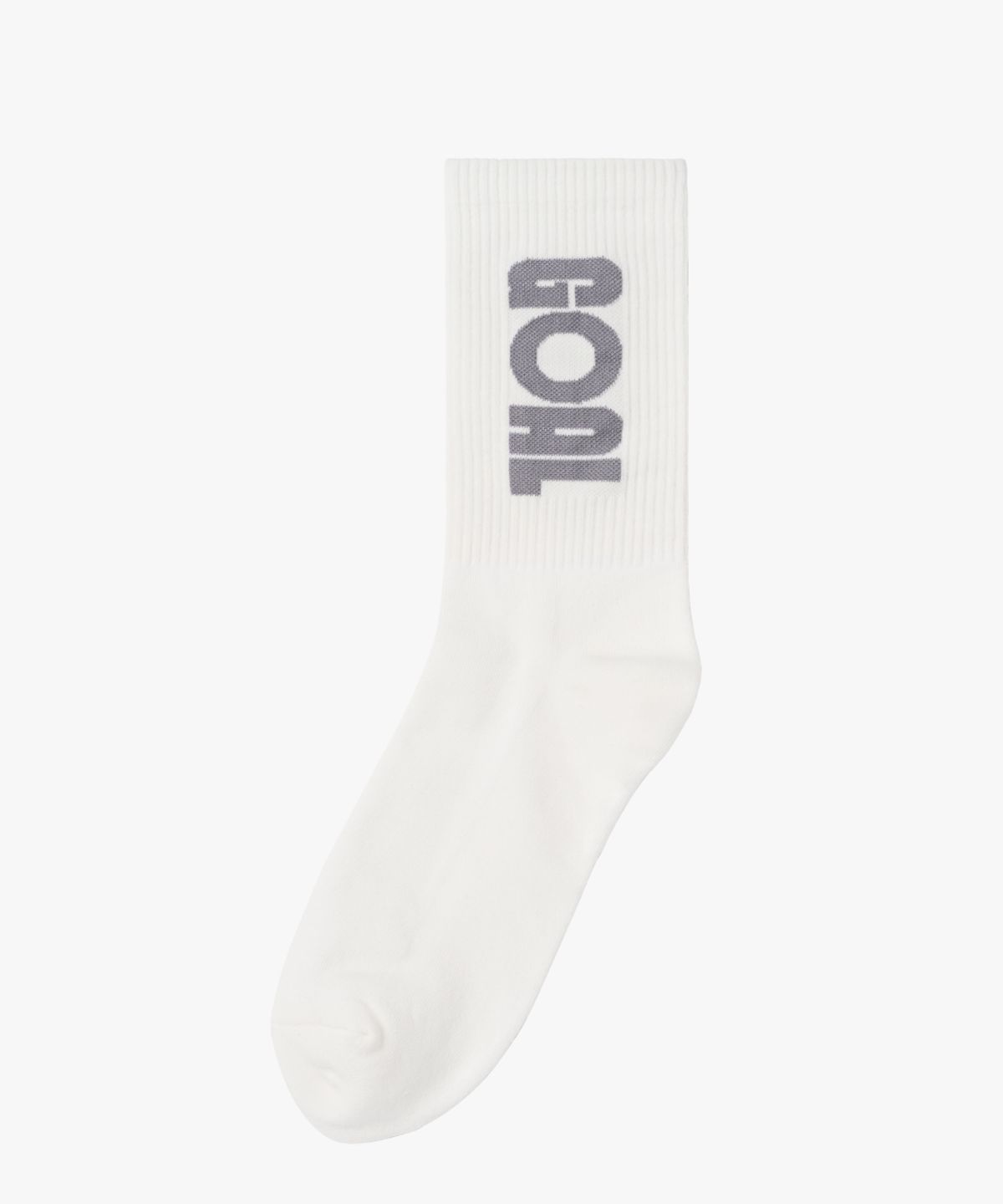골스튜디오(GOALSTUDIO) ESSENTIAL LIGHT CREW SOCKS-OFF WHITE