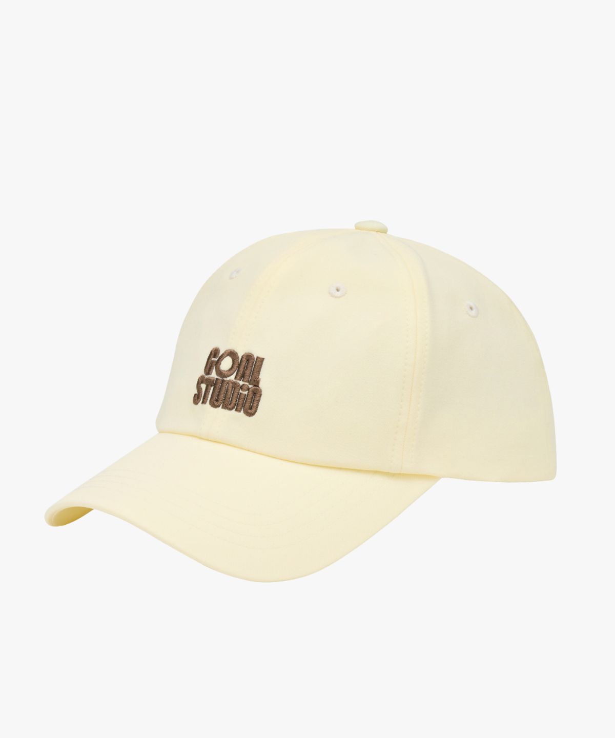 골스튜디오(GOALSTUDIO) ESSENTIAL LOGO BALL CAP-CREAM