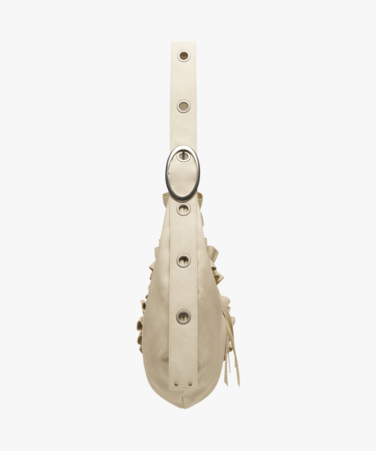 에쏘(ESSO) BOWEY RUFFLE BAG IN IVORY