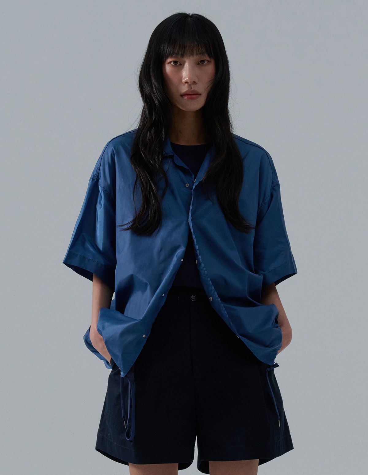 네일비(NEILBE) 립스탑 커버드 셔츠자켓  [pure indigo]
