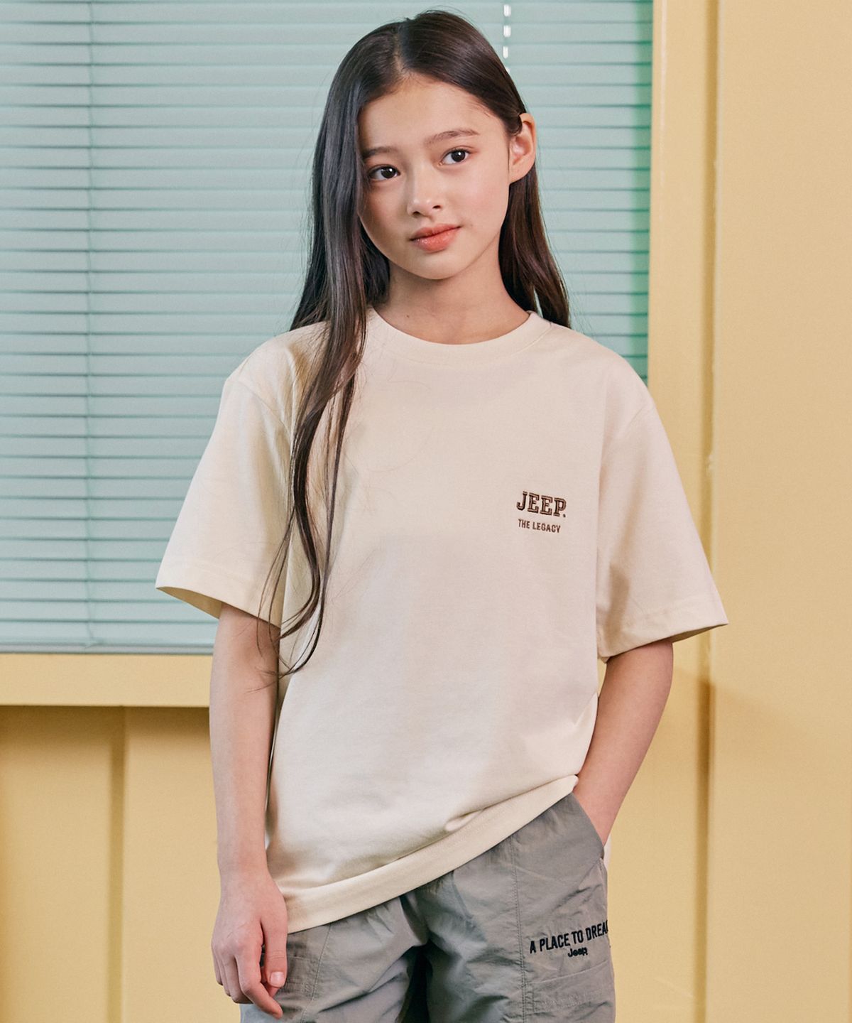 지프키즈(JEEPKIDS) 지프로고 레거시 반팔티-4COLOR