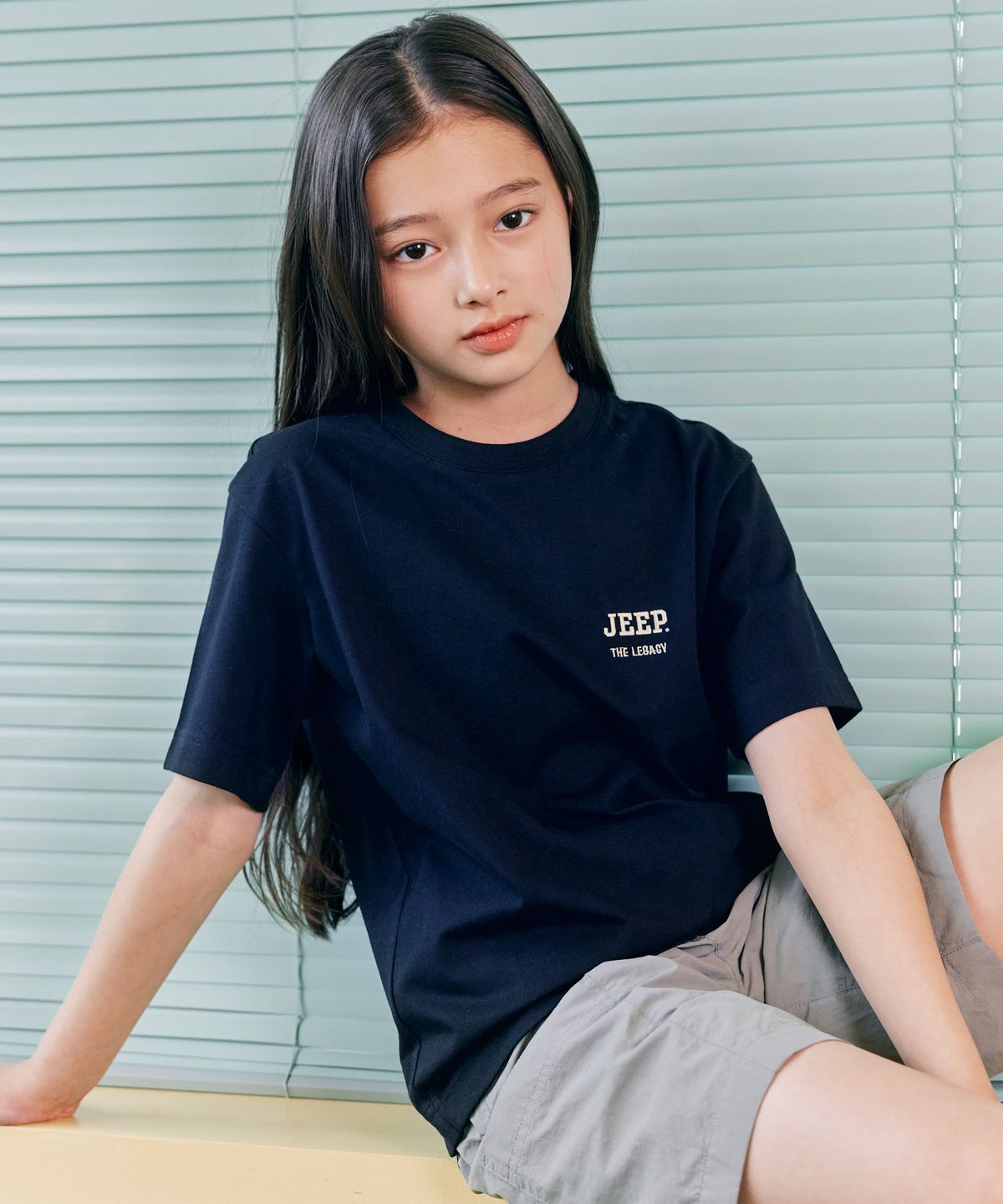지프키즈(JEEPKIDS) 지프로고 레거시 반팔티-4COLOR