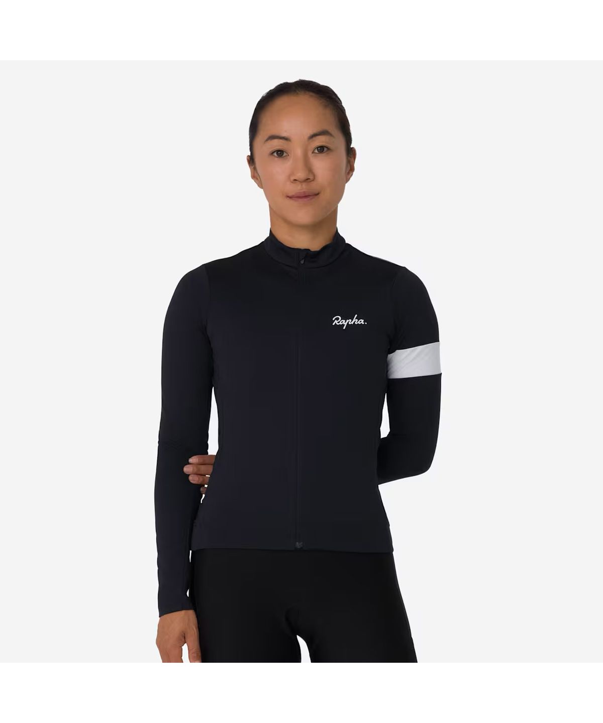 라파(RAPHA) 여성용 코어 써멀 롱 슬리브 져지 블랙