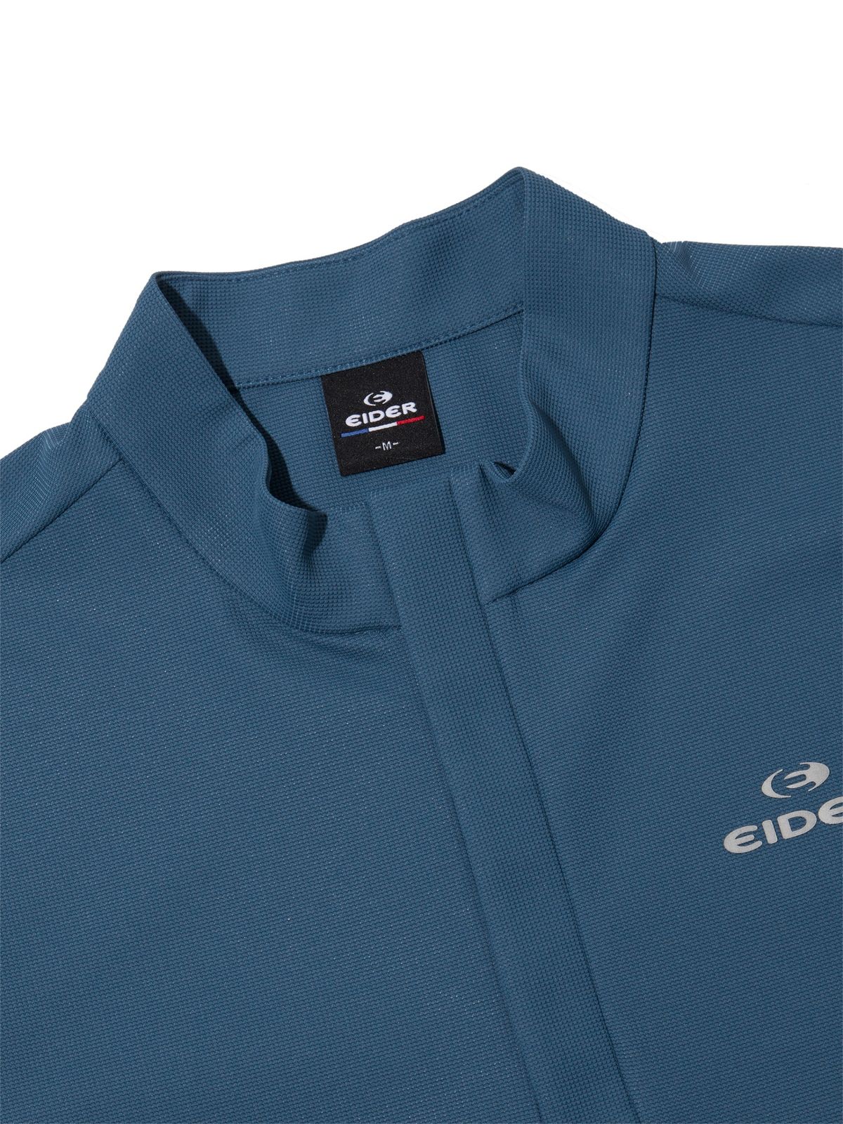 아이더(EIDER) POP 에센셜 남성 긴팔 짚업 티셔츠_Grayish BLUE