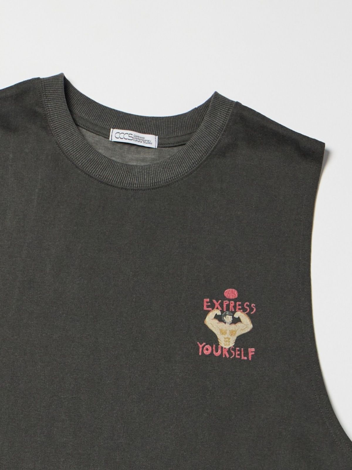 씨씨씨에스(CCCS) GREY GYM BOY SLEEVELESS