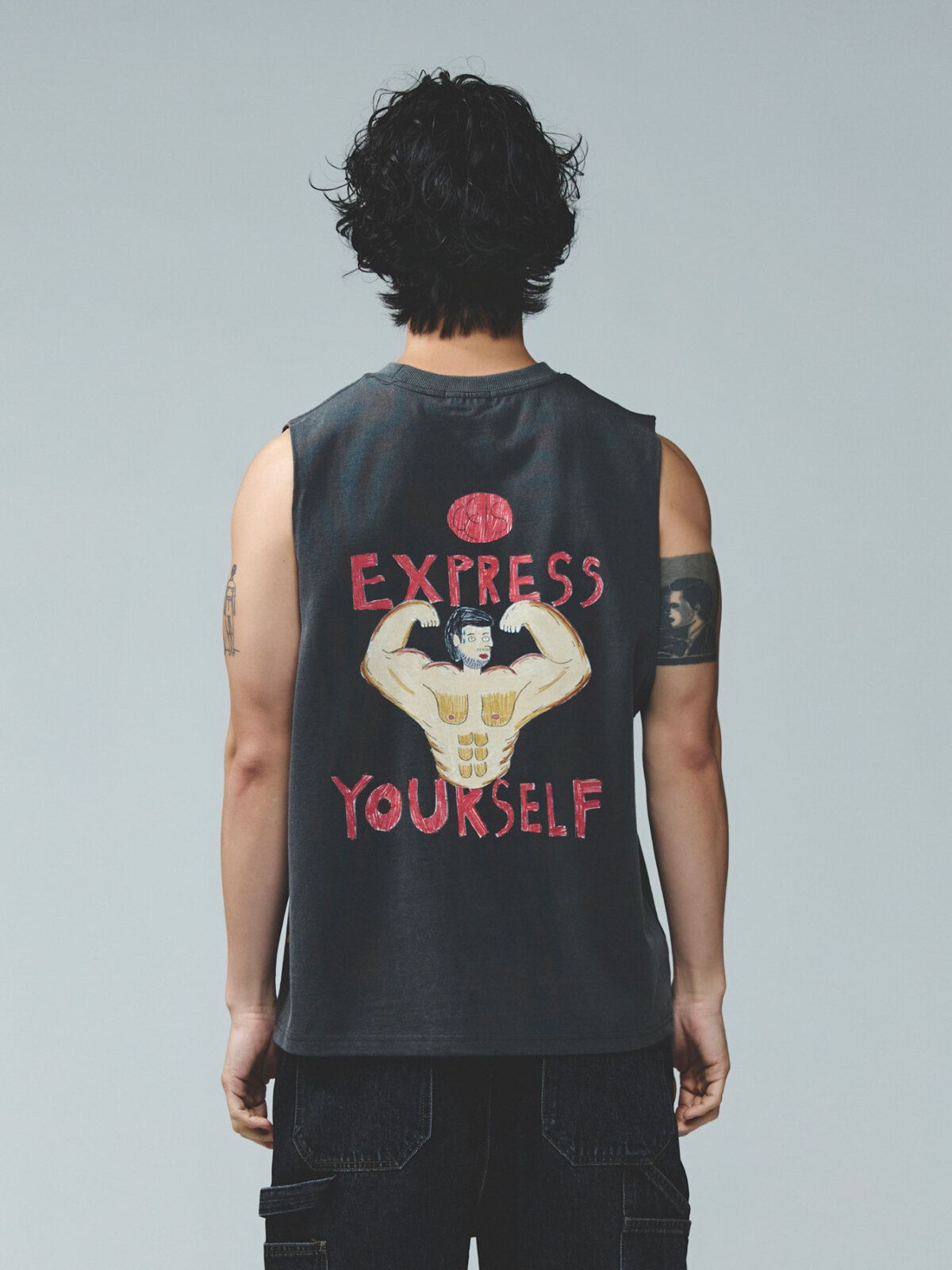 씨씨씨에스(CCCS) GREY GYM BOY SLEEVELESS