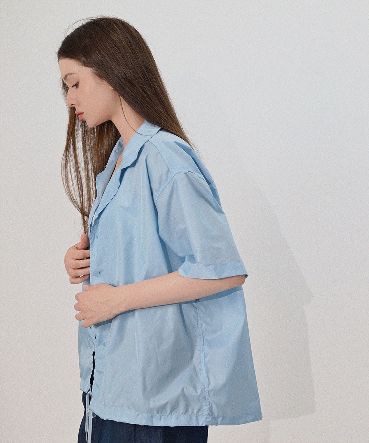 네일비(NEILBE) 립스탑 커버드 셔츠자켓 [s,blue]