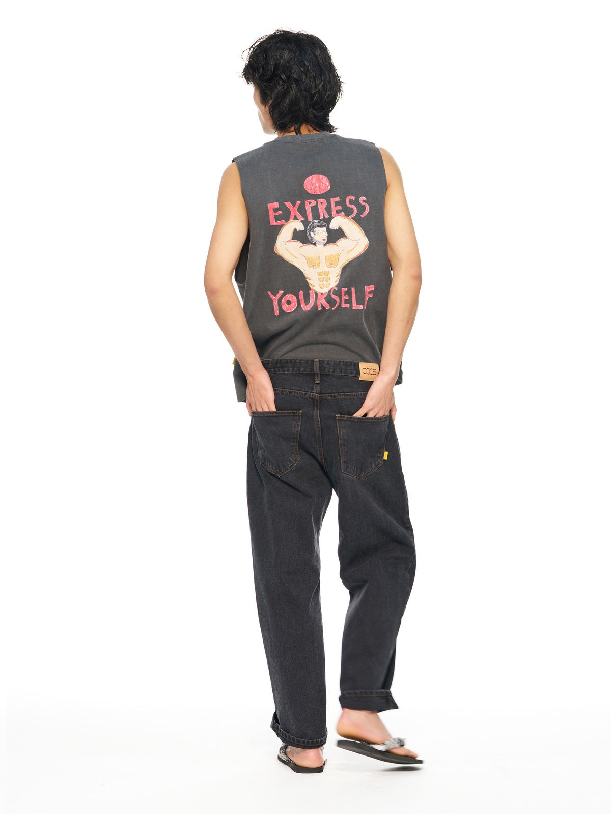 씨씨씨에스(CCCS) RELAXED DENIM BLACK WASHED