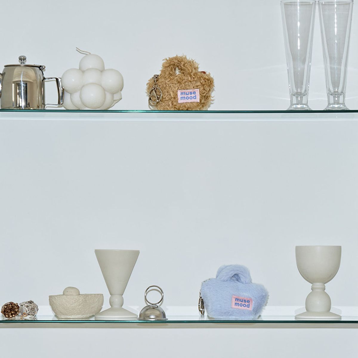 뮤즈무드(MUSEMOOD) My Home, My Friends mini pouch key ring (미니파우치키링)