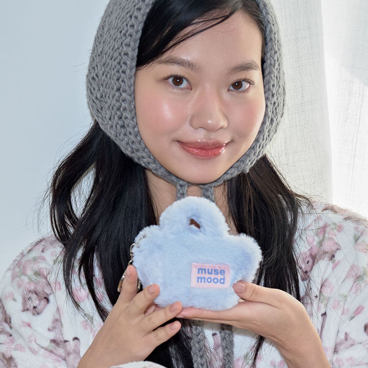 뮤즈무드(MUSEMOOD) My Home, My Friends mini pouch key ring (미니파우치키링)