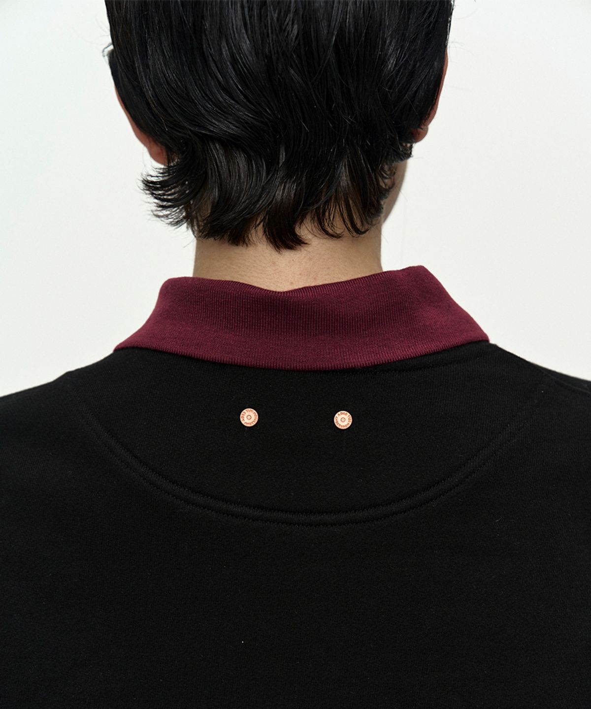 앤더슨벨(ADSB ANDERSSON BELL) UNISEX ARCH LOGO LAYERED SWEATSHIRT atb1426u(BLACK/NAVY)