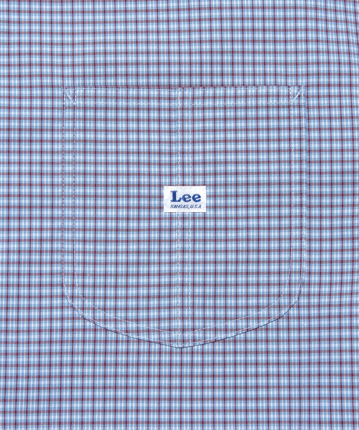 리(LEE) 로코 포켓 체크 셔츠 블루