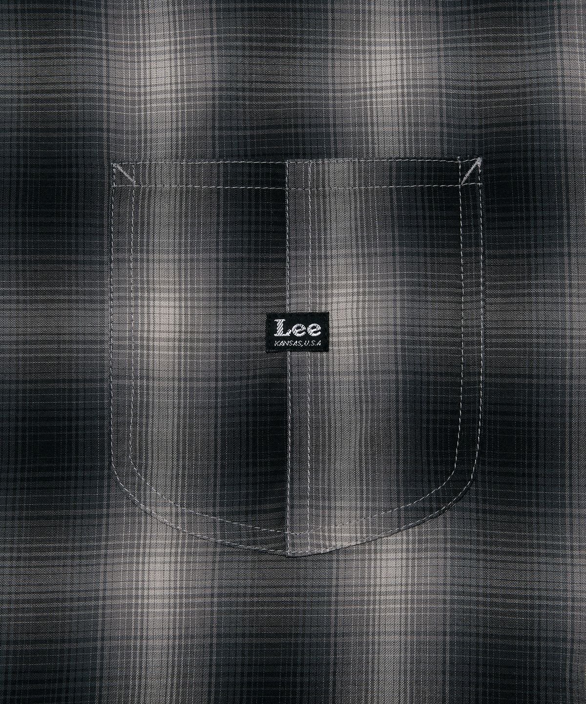 리(LEE) 로코 포켓 옴브레 셔츠 블랙