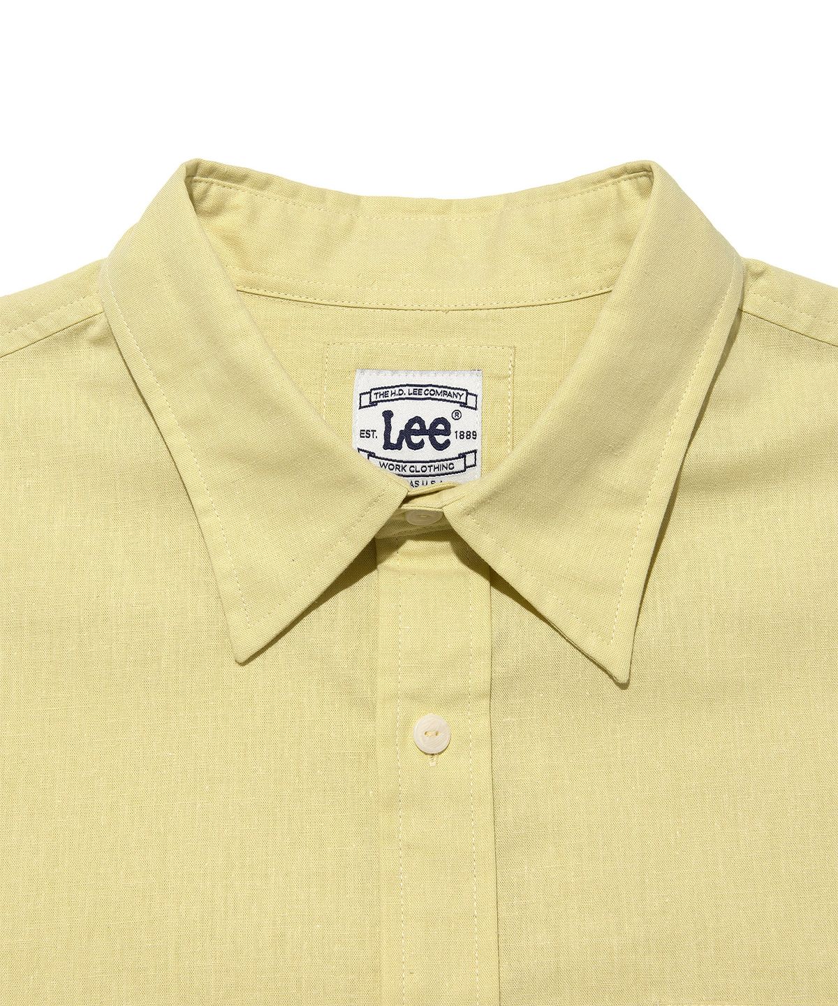 리(LEE) 로코 포켓 린넨 셔츠 옐로우