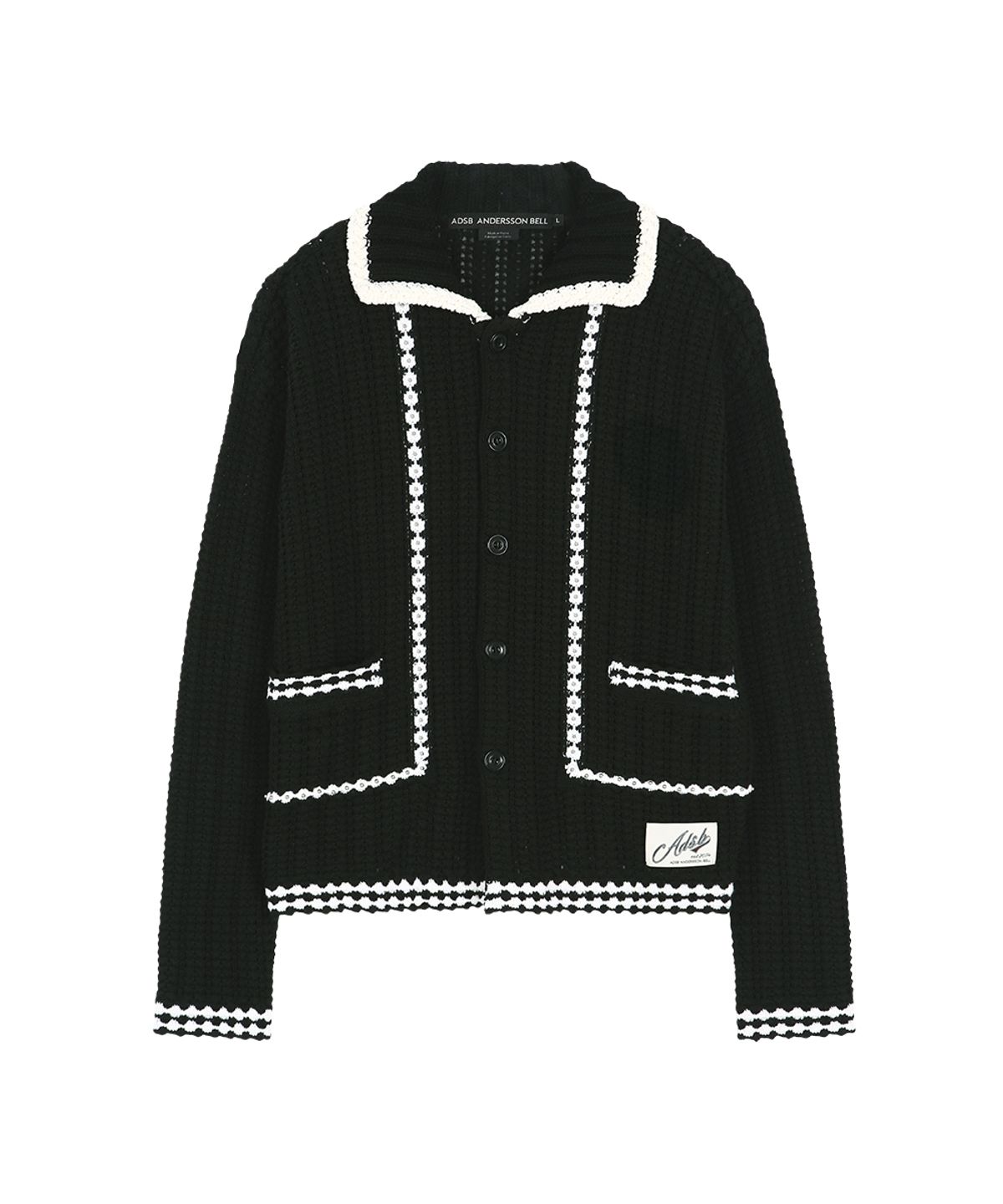 앤더슨벨(ADSB ANDERSSON BELL) UNISEX NEW FANTASIA COLLAR CARDIGAN atb1414u(BLACK)