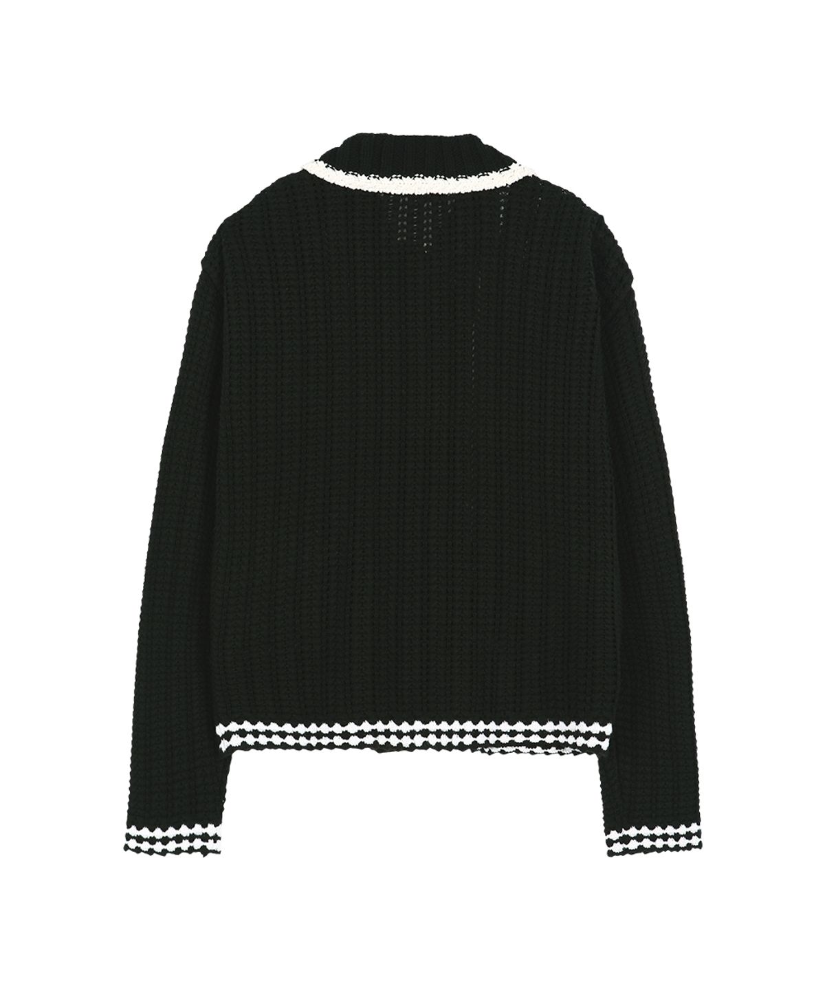 앤더슨벨(ADSB ANDERSSON BELL) UNISEX NEW FANTASIA COLLAR CARDIGAN atb1414u(BLACK)