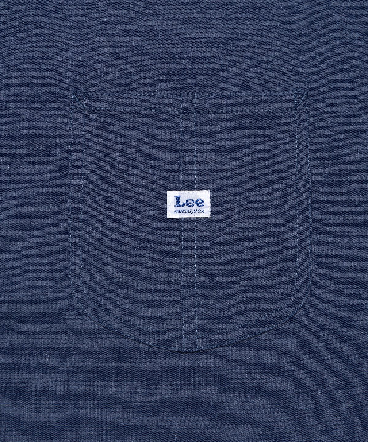 리(LEE) 로코 포켓 린넨 셔츠 블루