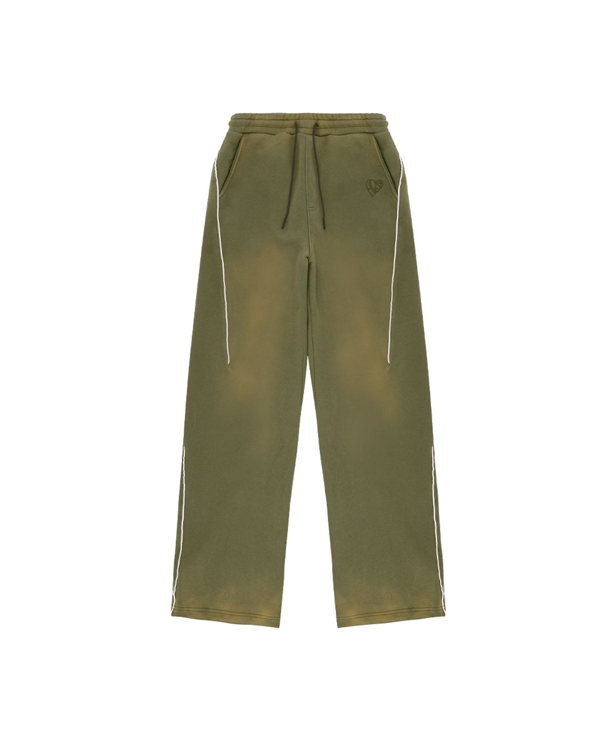 앤더슨벨(ADSB ANDERSSON BELL) UNISEX PIPING LINE DYED SWEAT PANTS apa875u(KHAKI)