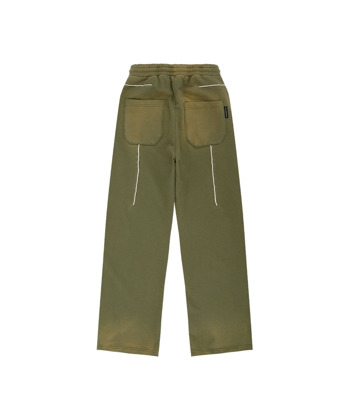 앤더슨벨(ADSB ANDERSSON BELL) UNISEX PIPING LINE DYED SWEAT PANTS apa875u(KHAKI)