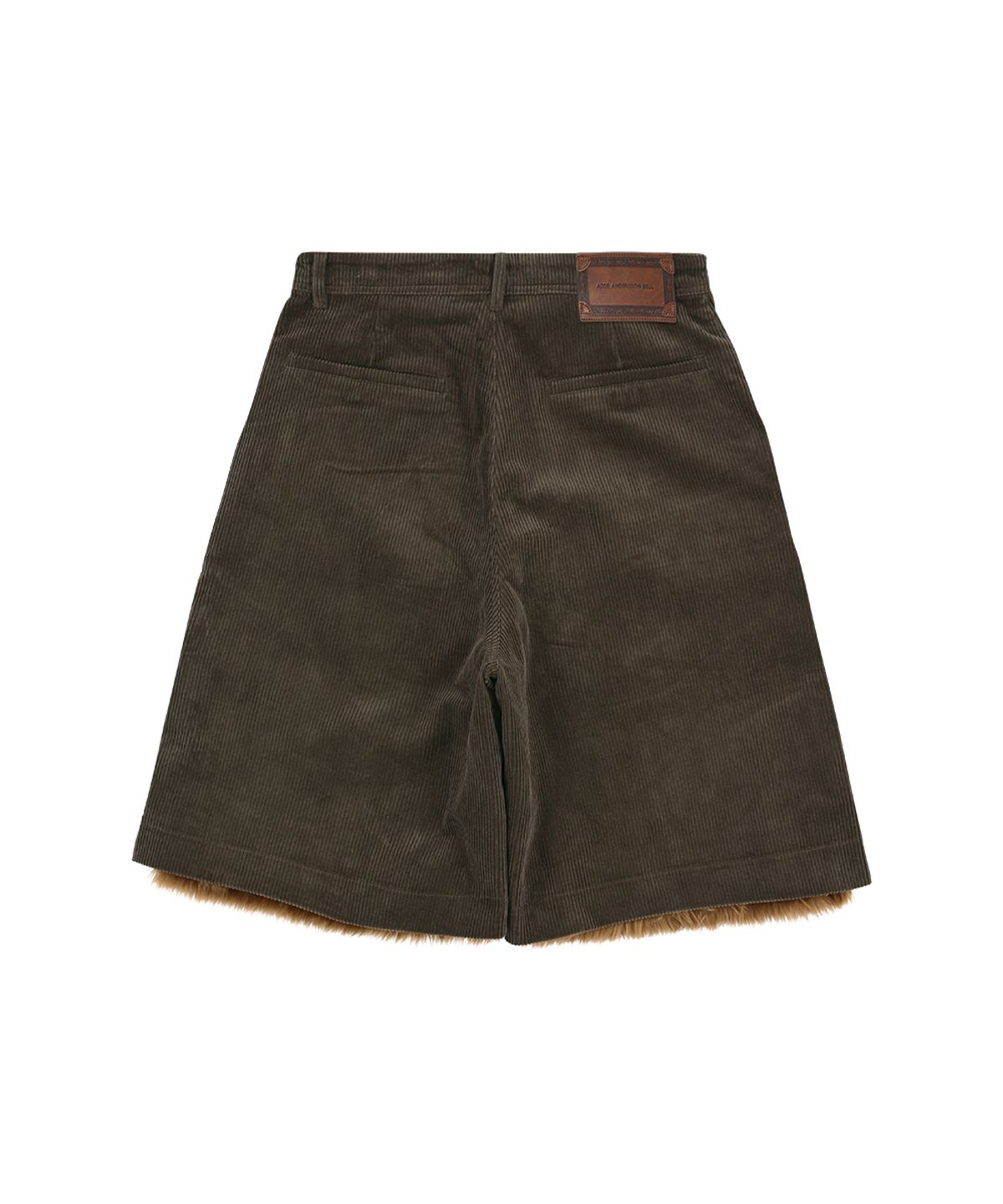 앤더슨벨(ADSB ANDERSSON BELL) FAUX FUR PATCHWORK SHORTS apa870m(BROWN)