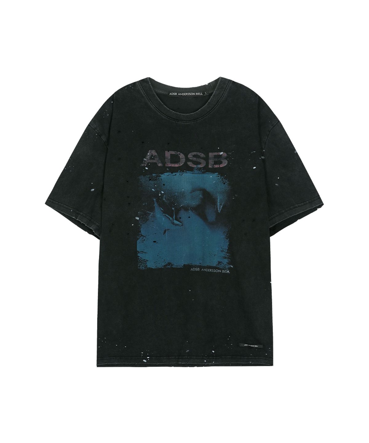 앤더슨벨(ADSB ANDERSSON BELL) UNISEX WHALE PRINTED T-SHIRT atb1439u(CHARCOAL)