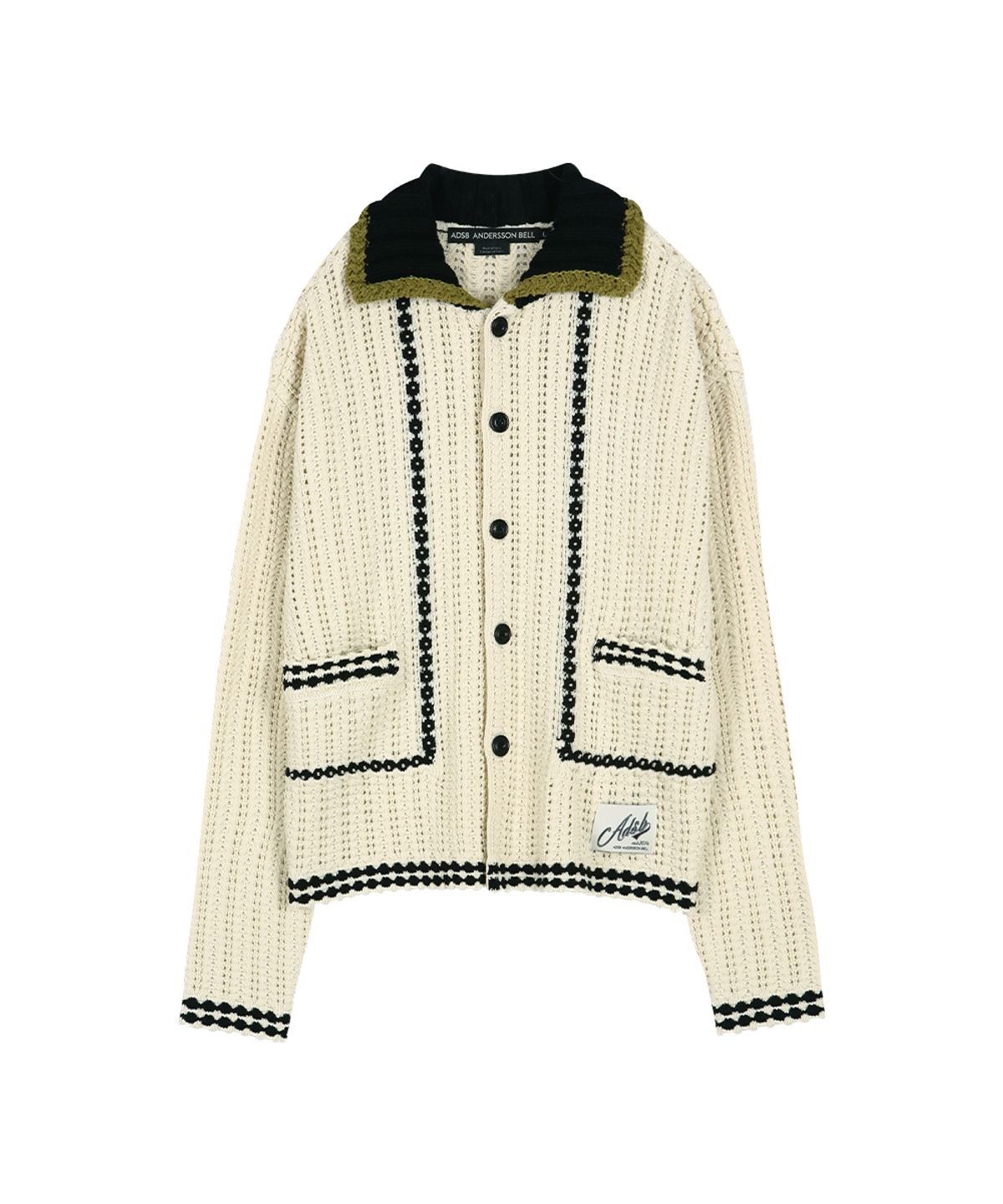 앤더슨벨(ADSB ANDERSSON BELL) UNISEX NEW FANTASIA COLLAR CARDIGAN atb1414u(ECRU)