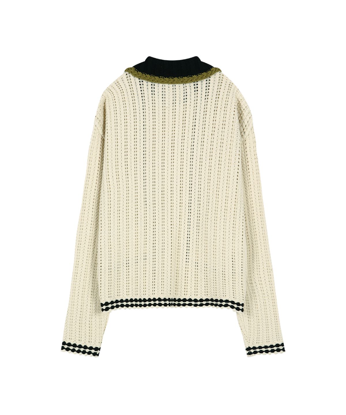 앤더슨벨(ADSB ANDERSSON BELL) UNISEX NEW FANTASIA COLLAR CARDIGAN atb1414u(ECRU)