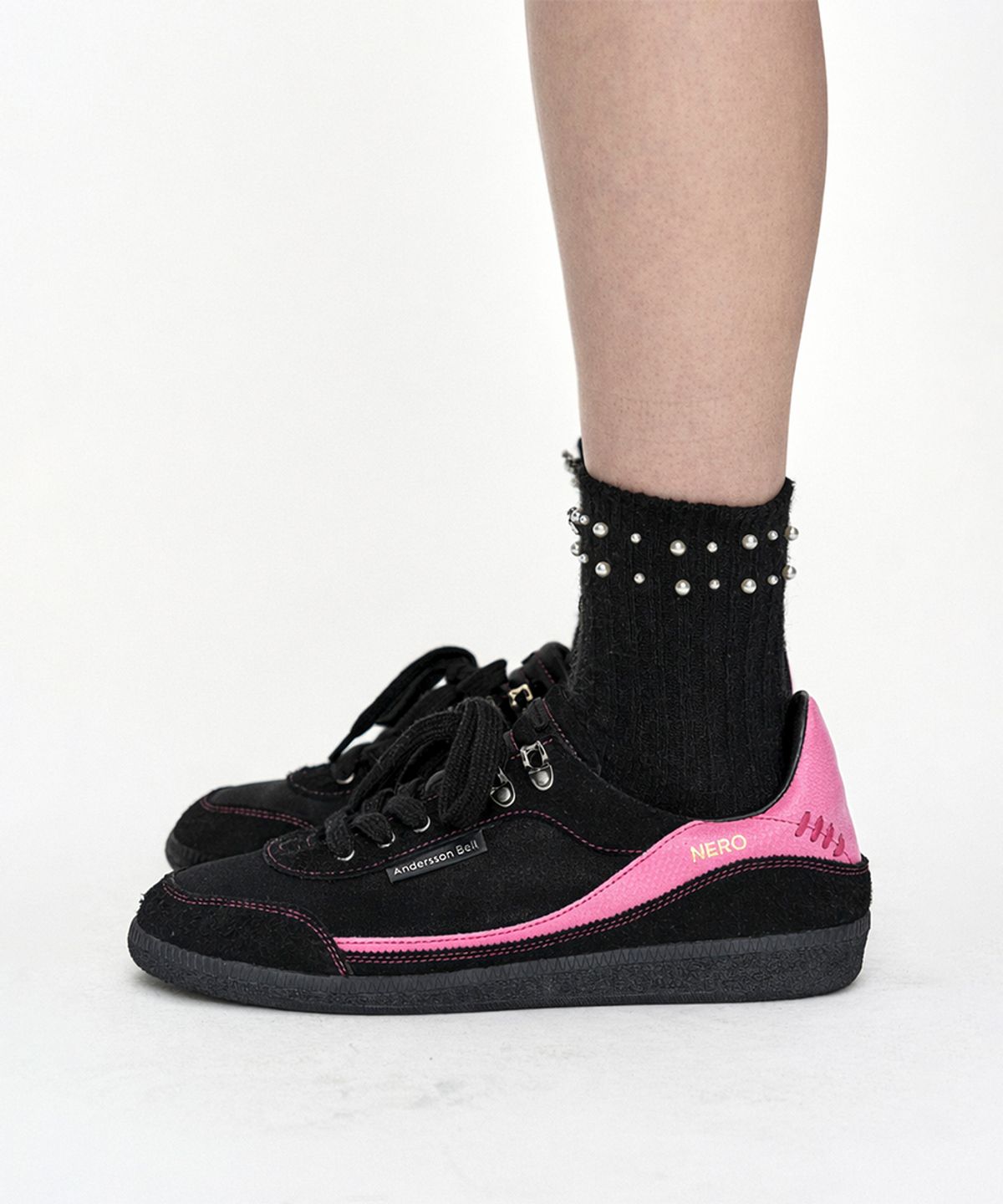 앤더슨벨(ADSB ANDERSSON BELL) UNISEX NERO TRAINER aaa532u(BLACK/PINK)