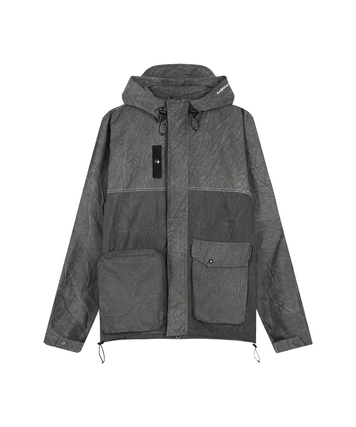 앤더슨벨(ADSB ANDERSSON BELL) UNISEX TIE-DYED BEACH SHELL JACKET awa746u(CHARCOAL)
