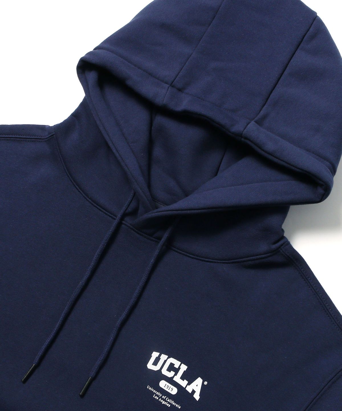 유씨엘에이(UCLA) 남녀공용 UCLA 스몰로고 플리스 기모 후드티[NAVY](UC1LTK2)