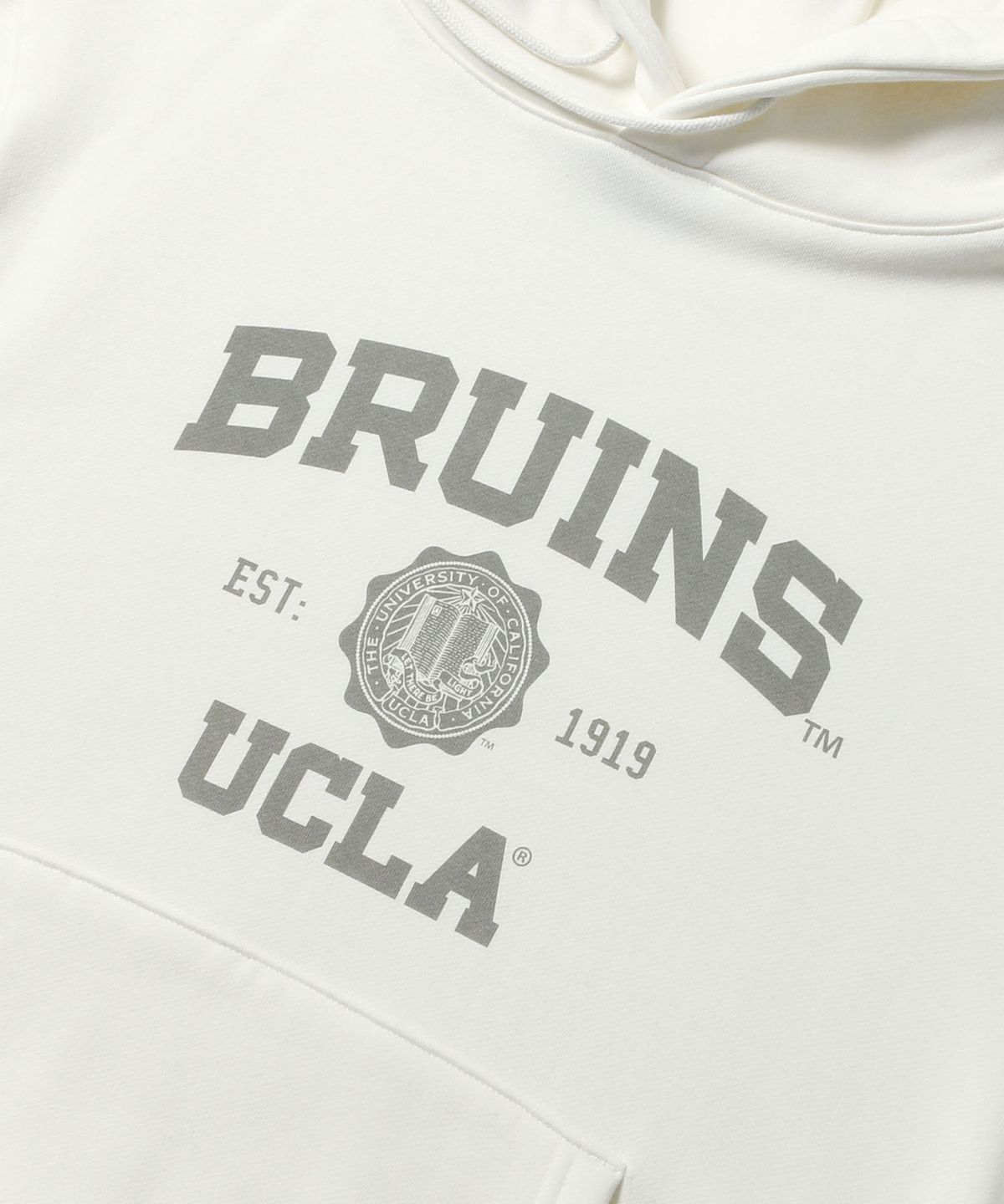 유씨엘에이(UCLA) 남녀공용 UCLA 플리스 기모 후드티[IVORY](UC1LTK1)