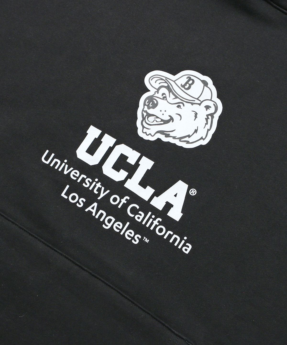 유씨엘에이(UCLA) 남녀공용 UCLA 플리스 기모 후드티[BLACK](UC1LTK1)