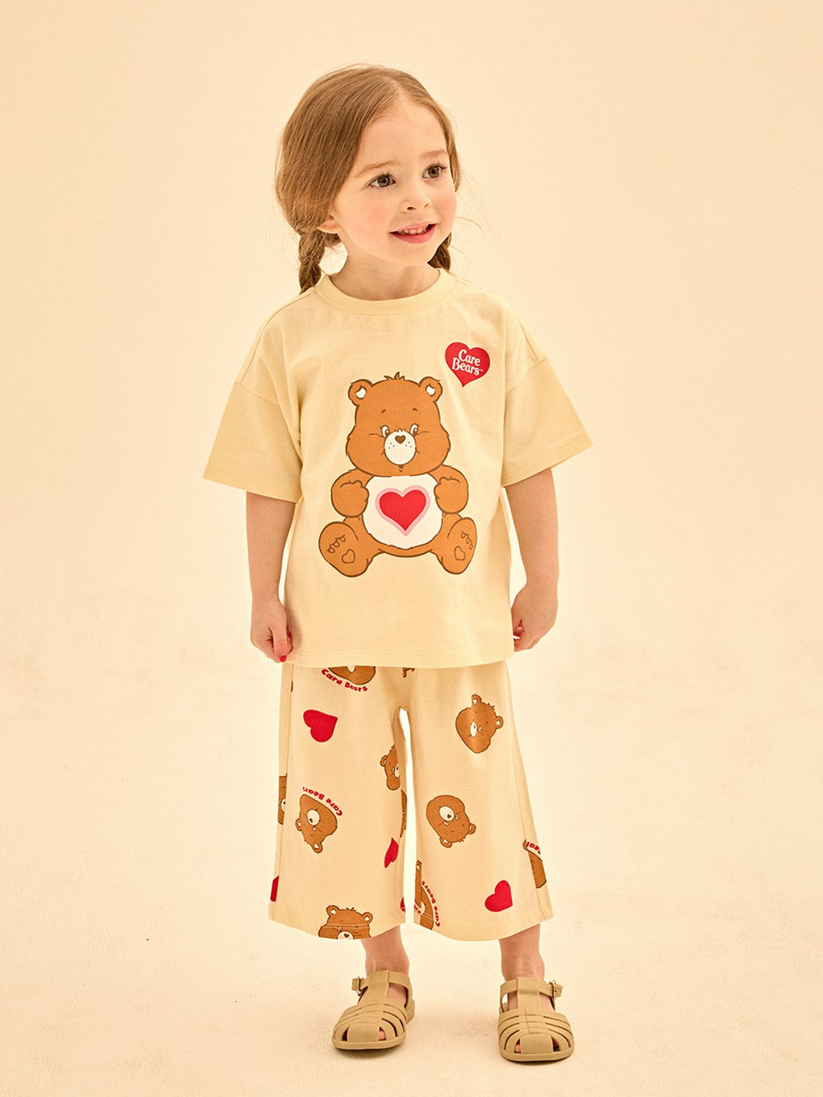 케어베어(CAREBEARS) 하트앤텐더하트베어 루즈핏반소매상하복