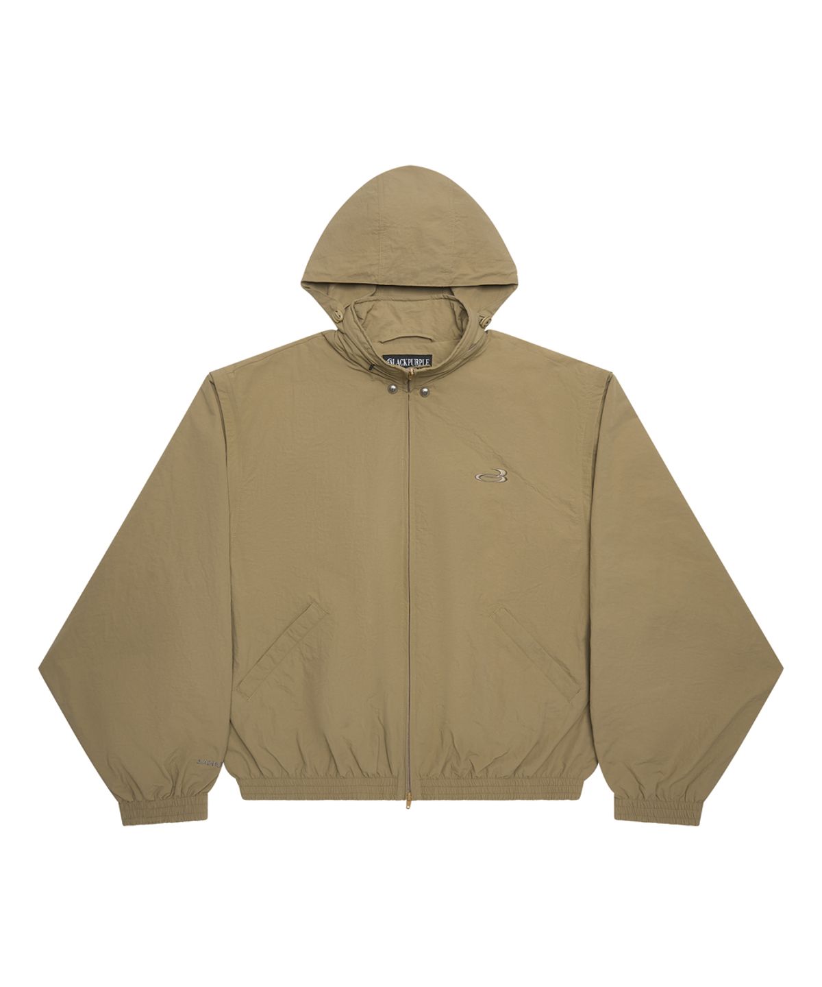 블랙 퍼플(BLACK PURPLE) 벤터 나일론 윈드브레이커 자켓 Vantor Nylon Windbreaker Jacket_Sand Brown