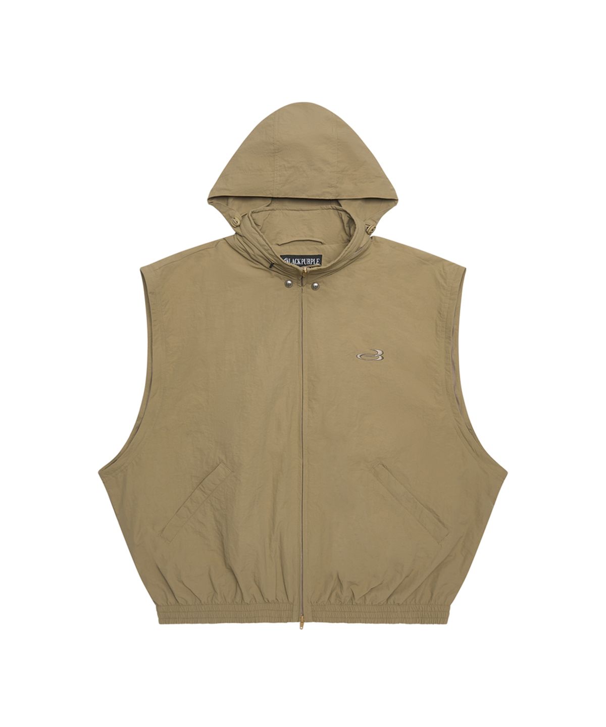블랙 퍼플(BLACK PURPLE) 벤터 나일론 윈드브레이커 자켓 Vantor Nylon Windbreaker Jacket_Sand Brown