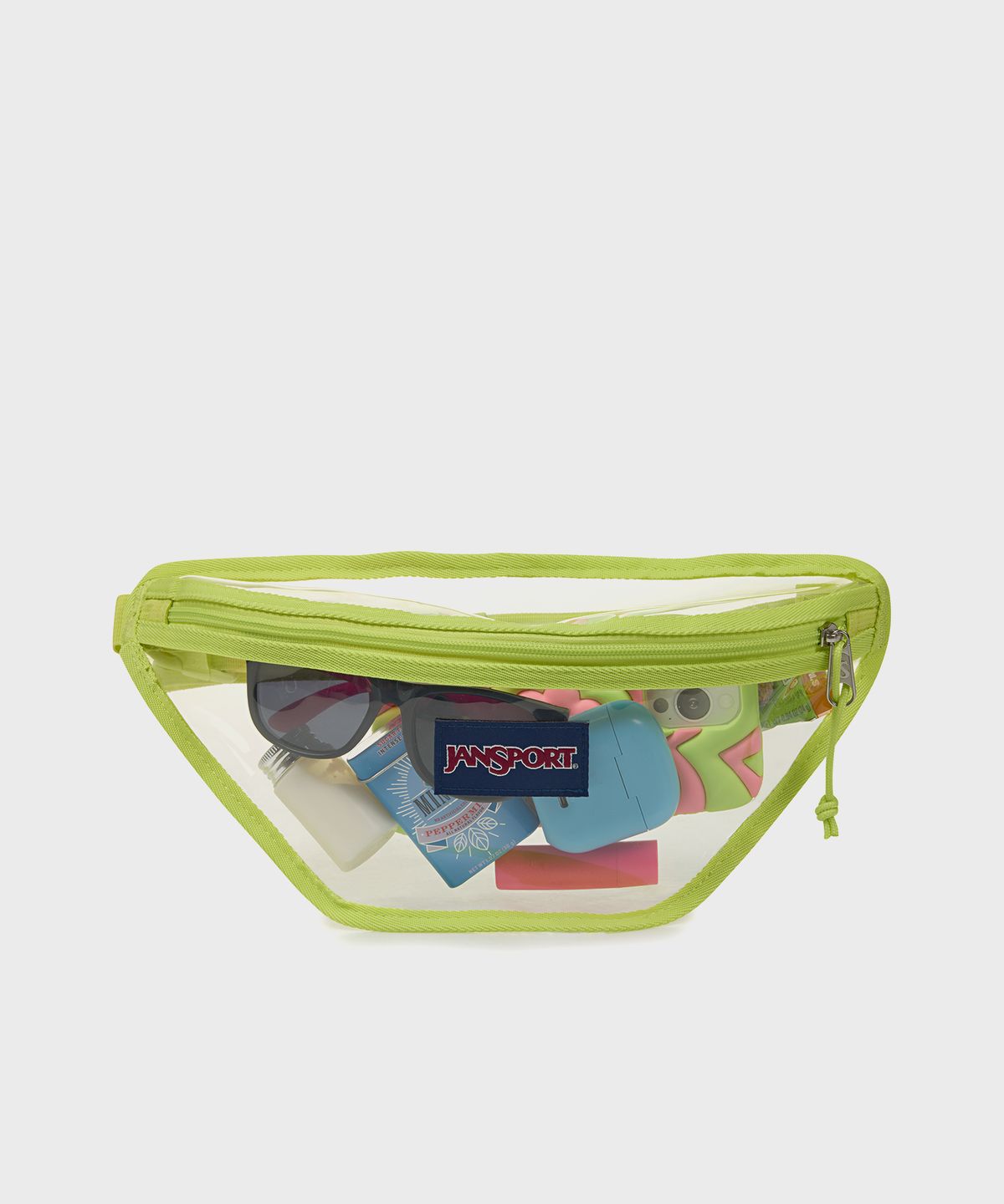 잔스포츠(JANSPORT) 클리어 웨이스트팩 CITRON LIME