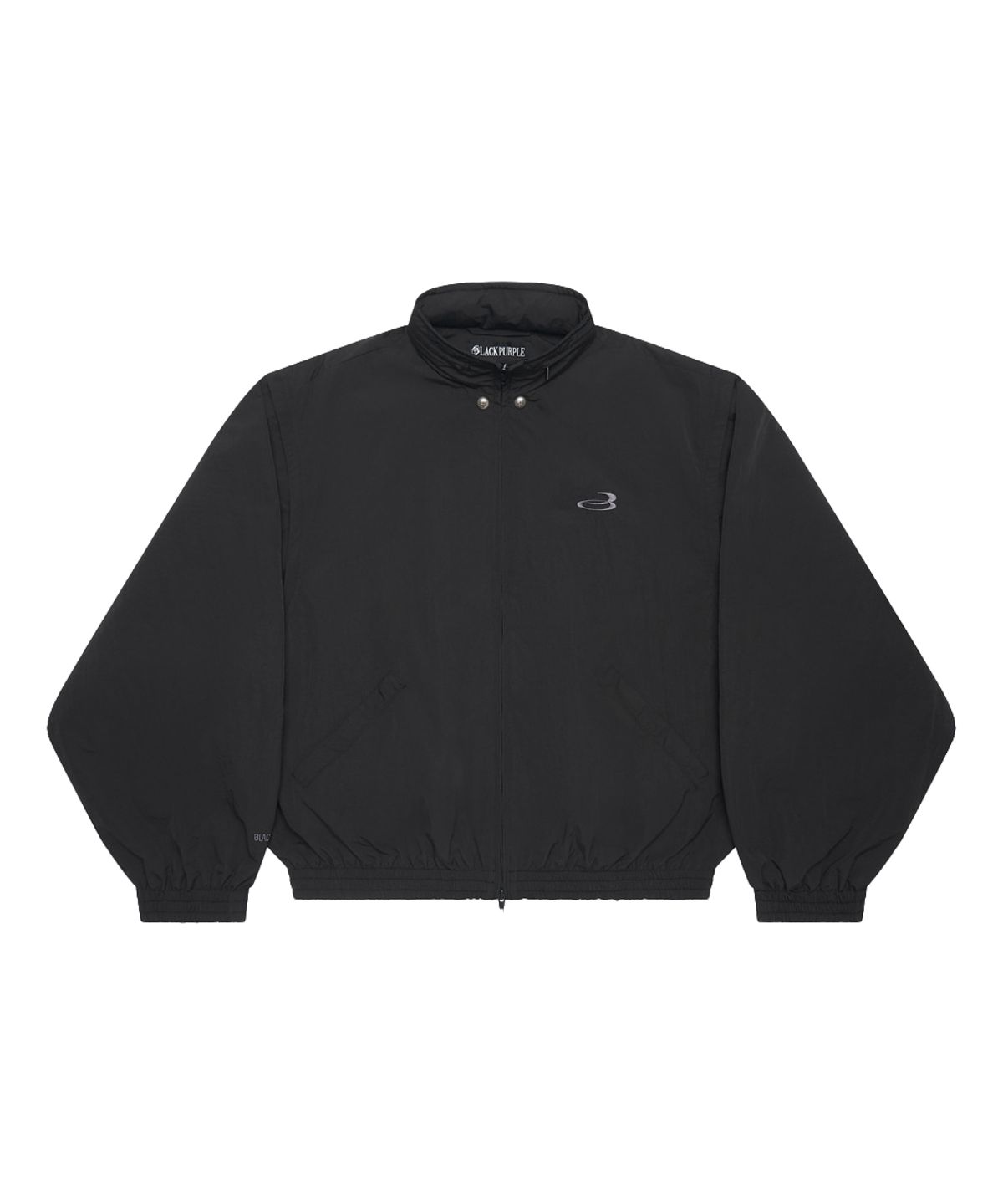 블랙 퍼플(BLACK PURPLE) 벤터 나일론 윈드브레이커 자켓 Vantor Nylon Windbreaker Jacket_Black