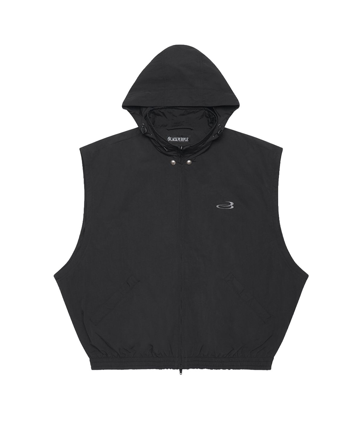 블랙 퍼플(BLACK PURPLE) 벤터 나일론 윈드브레이커 자켓 Vantor Nylon Windbreaker Jacket_Black