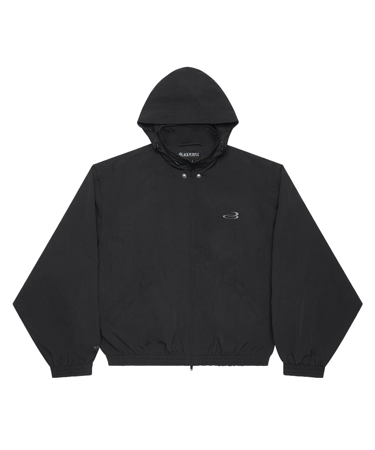 블랙 퍼플(BLACK PURPLE) 벤터 나일론 윈드브레이커 자켓 Vantor Nylon Windbreaker Jacket_Black