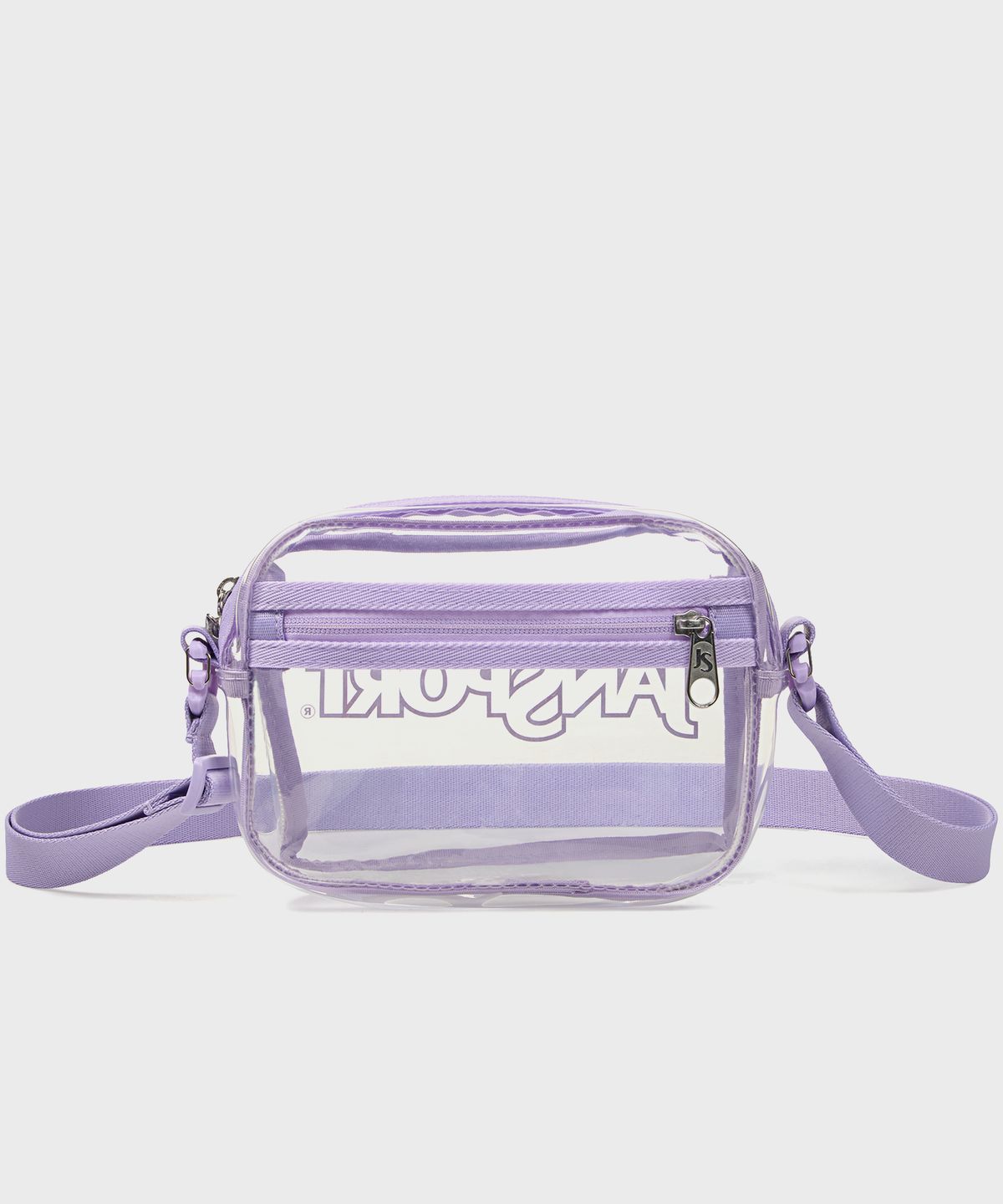 잔스포츠(JANSPORT) 클리어 크로스바디 PASTEL LILAC