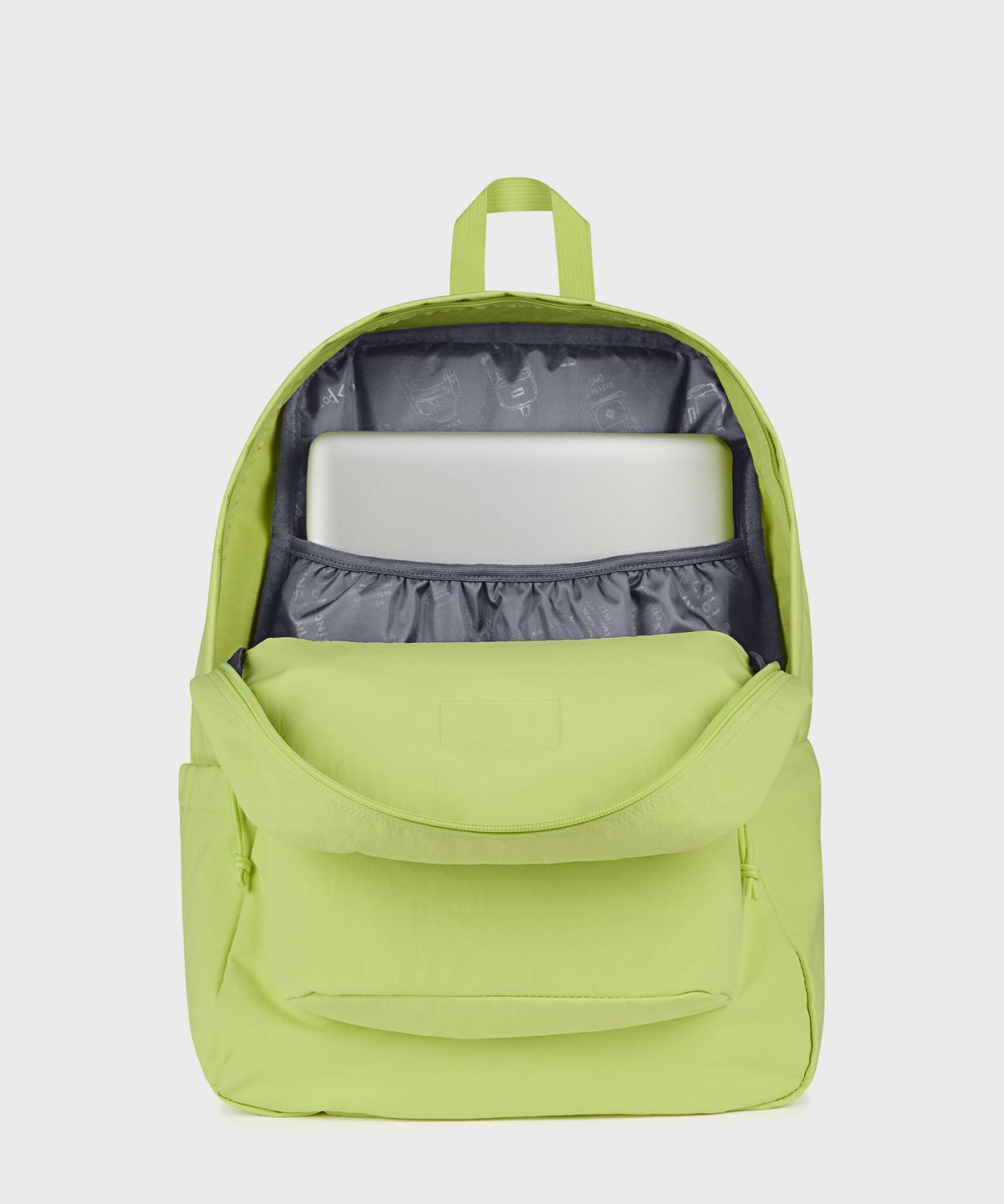 잔스포츠(JANSPORT) 슈퍼브레이크 플러스 랩탑 FX SOFT NYLON LIME CITRON